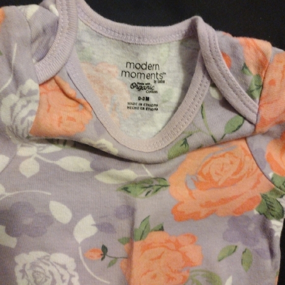 Cloud Island Floral and Patterned Bodysuits - Pink, Purple, White - Picture 8 of 13